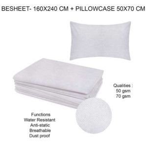 Disposable Bedsheet & Pillowcase 2PC - BS4